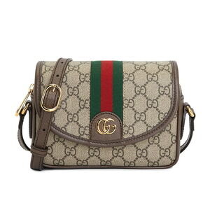Gucci Ophidia shoulder bag beige dark brown GG Supreme brown leather